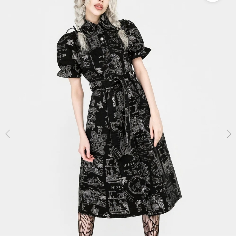 Disturbia Heresy Midi Shirt Dress NWT